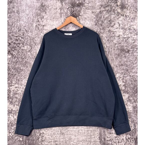 Perfectwhitetee Sweatshirt XXL Mens Perry French Terry Crewneck Gray Pullover - Picture 1 of 9